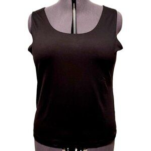 Chico’s Timeless Scoop-Neck Shell Black SZ 3/XL/16